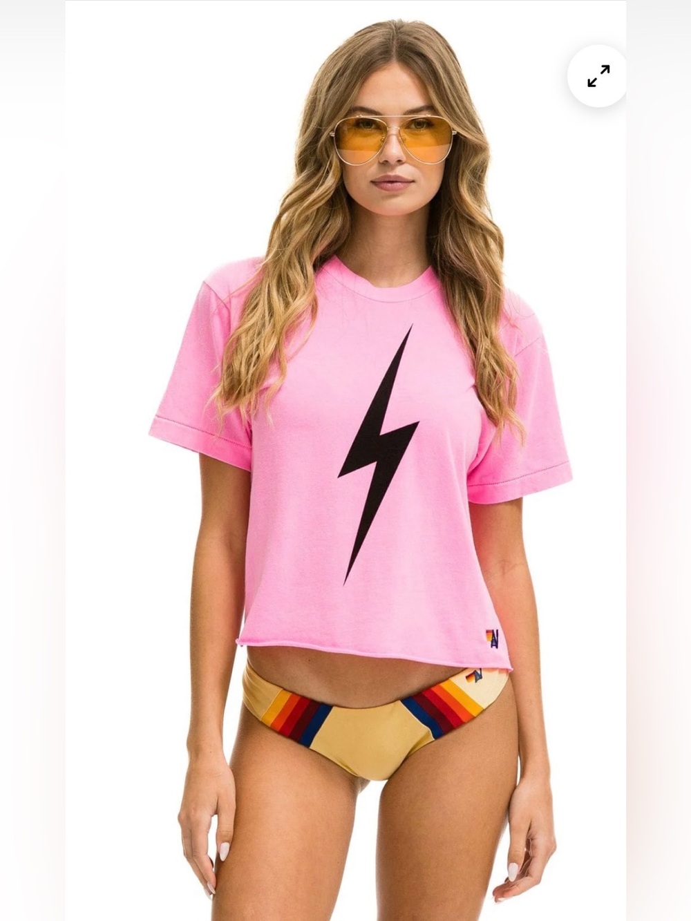 Aviator Nation Bolt Boyfriend Tee